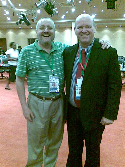 The author and Mr. Alain St. Ange at a past conference attendance