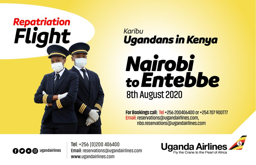 Uganda Airlines set to bring Ugandans home from Kenya ATC News by